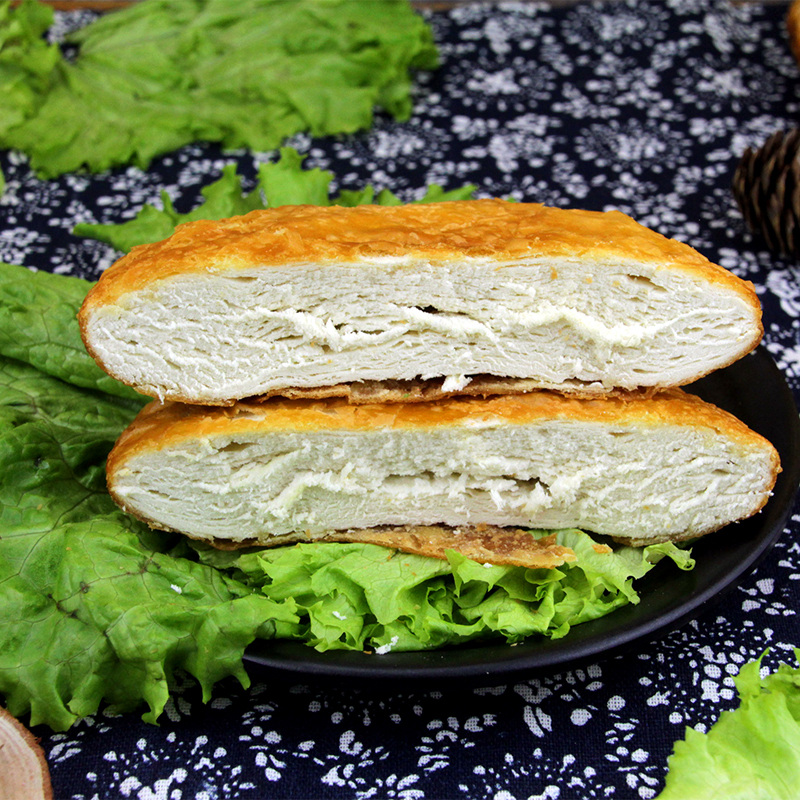 手工老油饼甘肃平凉饼子农家风味回族特色小吃油香早餐胡麻油炸饼 - 图0