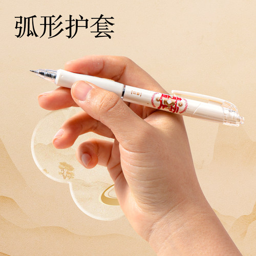 得力按动考试中性笔学生专用0.5mm速干ST头考试碳素黑色水笔圆珠笔按压式水性签字笔中性笔考研考公中高考 - 图0