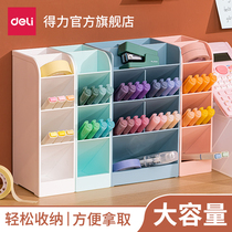 Able diagonal insertion pen holder ins female Nordic personality minimalist transparent containing pen holder student desktop creativity Fashion cute acrylic large capacity Childrens pen barrel stationery containing box