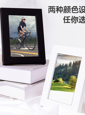 得力玻璃相框照片展示架
