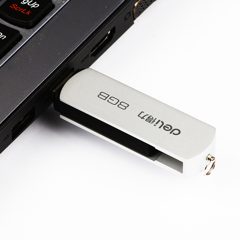 得力U盘16G旋转迷你U盘高速存储USB2.0快速流畅移动存储旗舰正品-图1