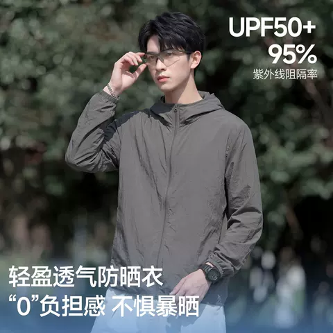 雪中飞男女防晒衣2026新款登山运动外套男薄款透气连帽防晒服PCD 图片 4