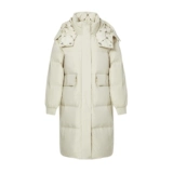 Демисезонный удерживающий тепло модный длинный пуховик, по фигуре, свободный крой, средней длины