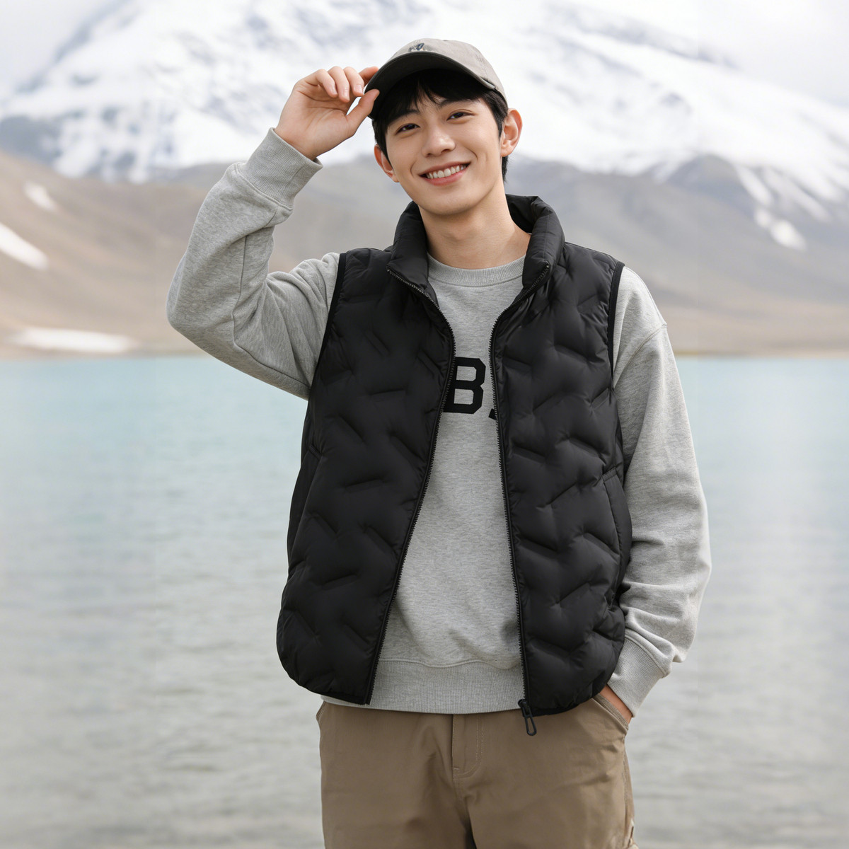 雪中飞2025冬新款男女同款立领羽绒马甲背心时尚休闲户外外穿,淘宝优惠券,粉丝福利购,淘宝优惠卷