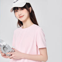 【雪中飞】夏季新薄款冰丝短袖t恤