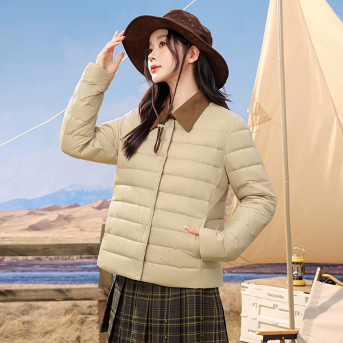 Snow Fly 2025 Осень Новый женский корейский стиль рубашки повседневная универсальная простая легкая круглая шея Городской тепло