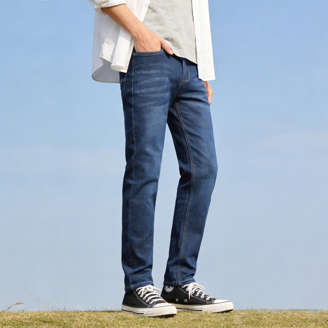 Flying in the Snow 2026 Spring and Summer Washed Jeans Men's Business Casual Versatile Fashion Loose Straight Pants HJ