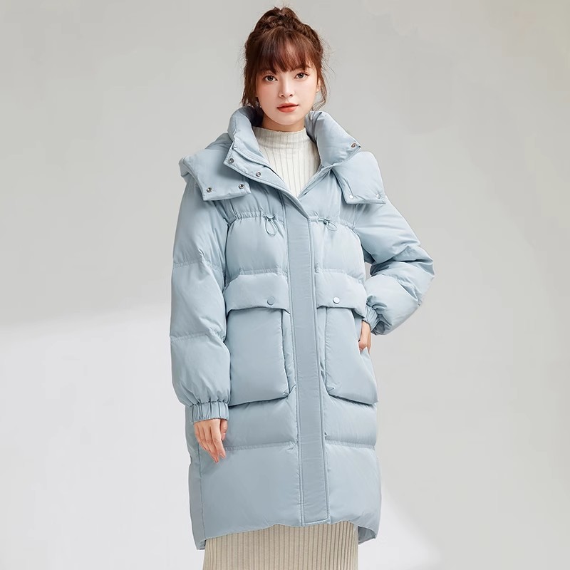【清仓】雪中飞春秋爆款大长款韩时尚加厚保暖大廓形羽绒服女外套