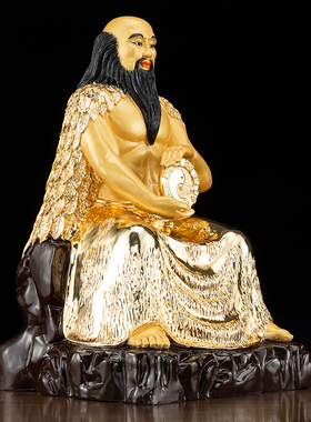 纯铜人文始祖创世神伏羲神像摆件