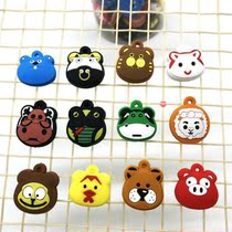 Cartoon Animal Tennis Racket Damper Shock Absorber Pig Horse Rabbit Dragon Tiger Dog 12 Zodiac Optional Three