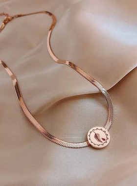 钛钢女精油香薰扩香项链美乐家