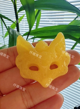 新款狐狸面具项链国风编织礼物创意礼品情侣送闺蜜狐狸吊坠守护灵