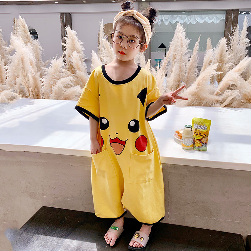 女童睡裙夏季纯棉小老虎可爱连体衣 佰媛琪睡衣/家居服套装