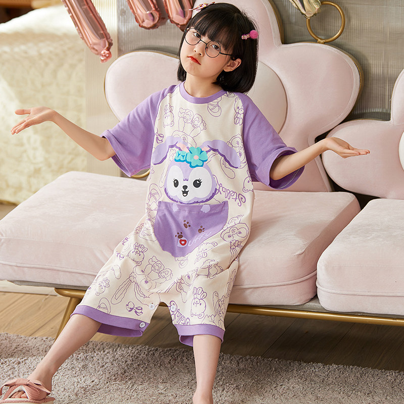 儿童睡裙女孩莫代尔夏季女宝宝睡袋 佰媛琪睡衣/家居服套装
