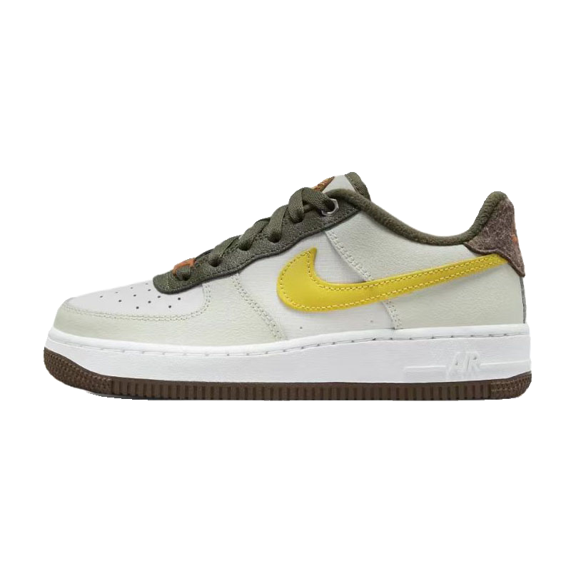 Nike Air Force 1 女子 耐克AF1 低帮 板鞋 GS 芥末黄 FV3647-171 - 图3