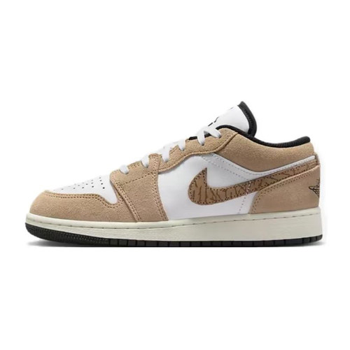 Jordan Air Jordan 1 耐克AJ1男女低帮复古篮球鞋 白黄DZ5368-201 - 图3