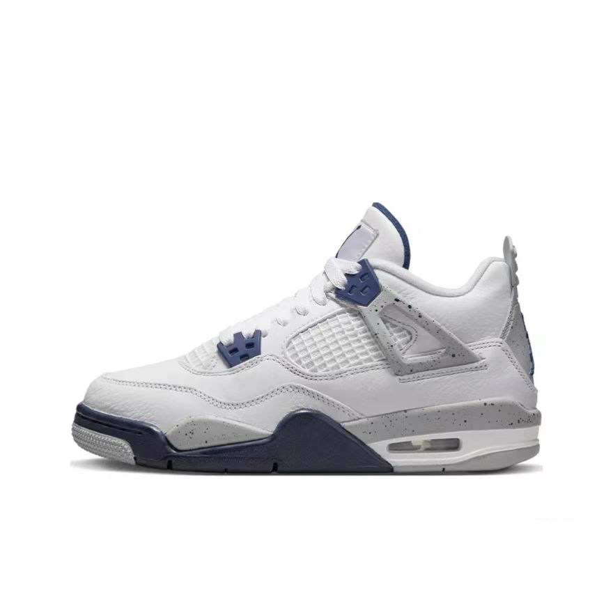 Air Jordan 4 Retro AJ4 白蓝午夜蓝 潮流复古篮球鞋 408452-140,淘宝优惠券,粉丝福利购,淘宝优惠卷