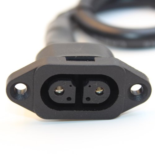 新国标台铃充电器电源座电动车充电口六孔母头插座品字转换线接线 - 图0