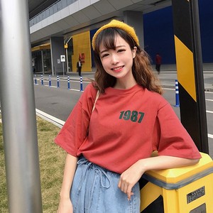 韩版青春女短袖t恤