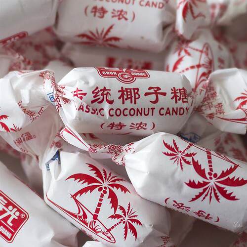春光传统特浓椰子糖海南特产特制椰子糖散装糖果水果味硬糖批整箱 - 图3