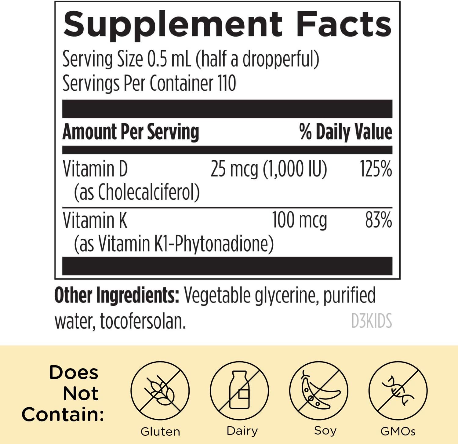 美国直邮Designs for Health Vitamin D3 Liquid液体维生素D3补剂 - 图2