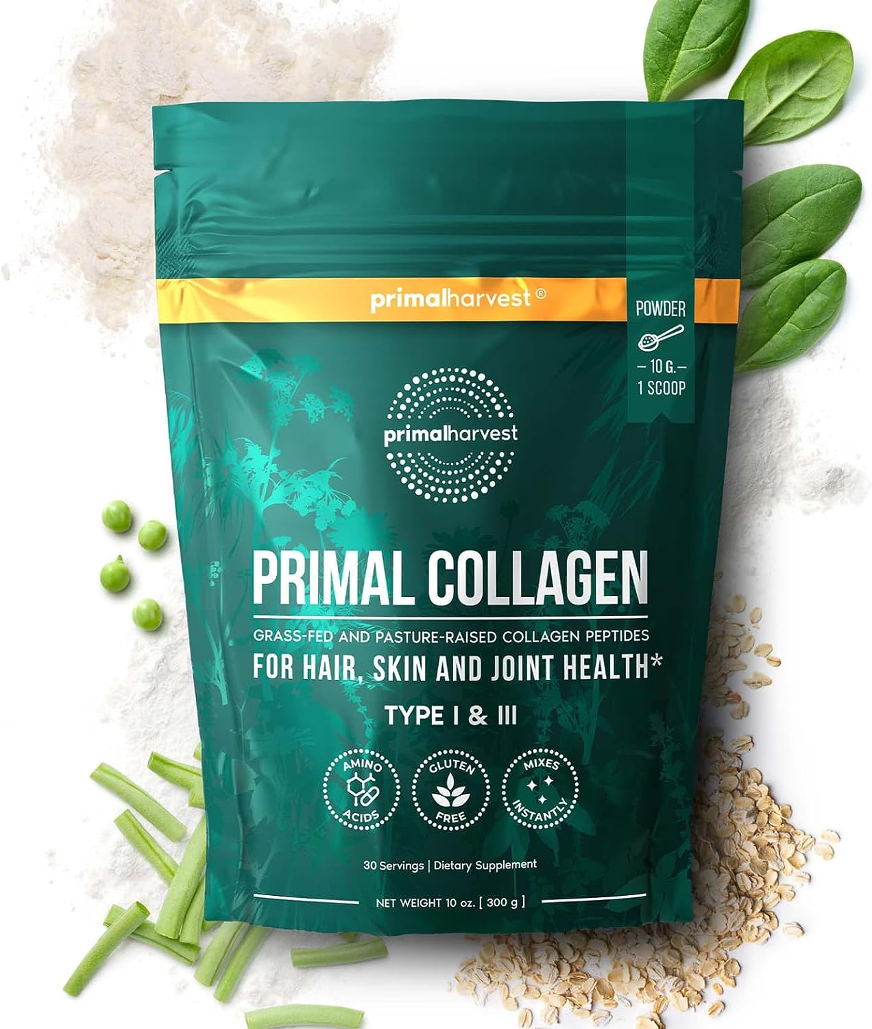 美国直邮Primal Harvest Collagen Powder草饲牛水解胶原蛋白肽粉 - 图1