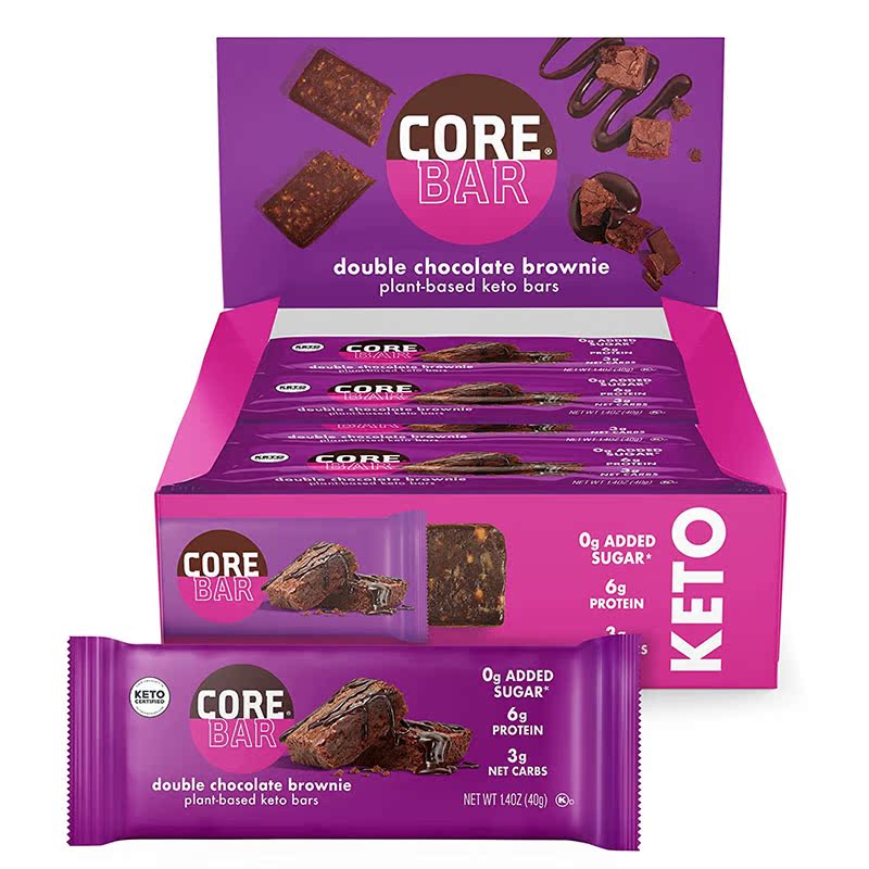 美国直邮 CORE Plant-Based Protein Keto Bars 生酮全天然能量棒 - 图3