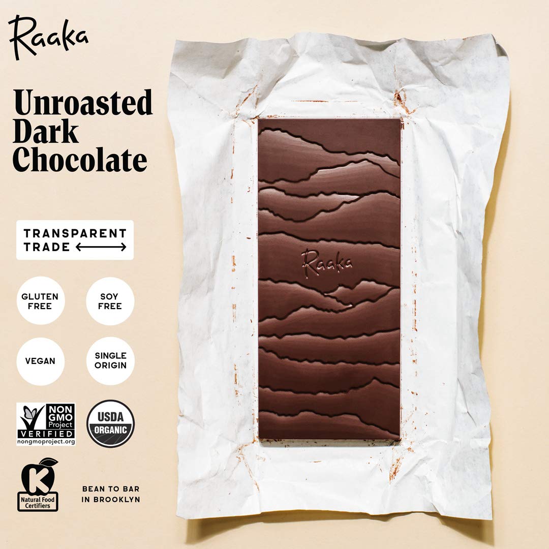 美国直邮Raaka KETO Chocolate 100%Cacao生酮无糖黑巧克力无麸质-图0