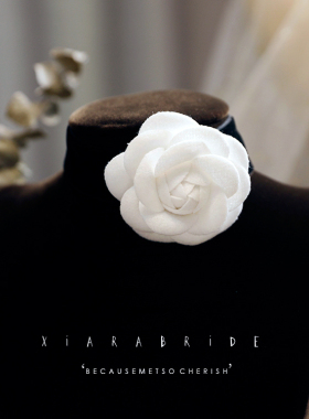 小香风手腕花晚宴派对年会颈链