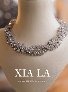 夏拉闪钻女个性项链颈链