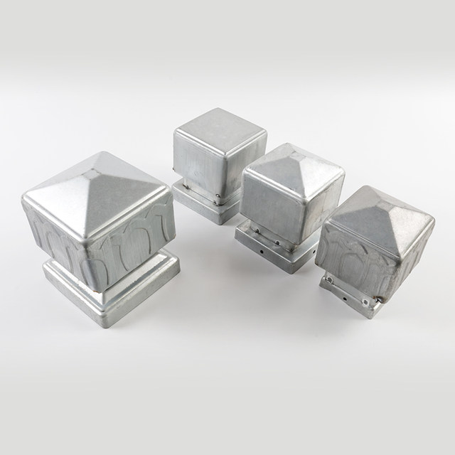 5 packs of column caps, lotus cover, square tube decorative cover, square cap, column fence, iron accessories