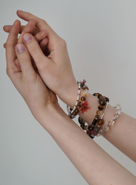 然珍珠天然石水晶女款手链