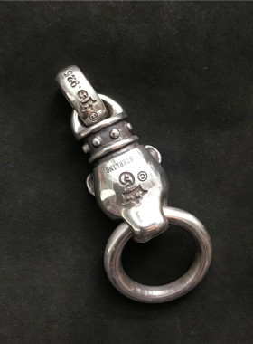 千银嘉伯豹子吊坠写实男女925银