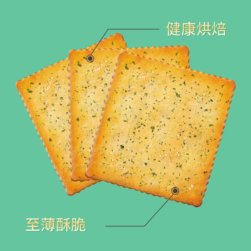 【嘉友1MM土豆饼干180g×4盒】薄脆咸味饼干网红薄饼零食早餐小吃 - 图1