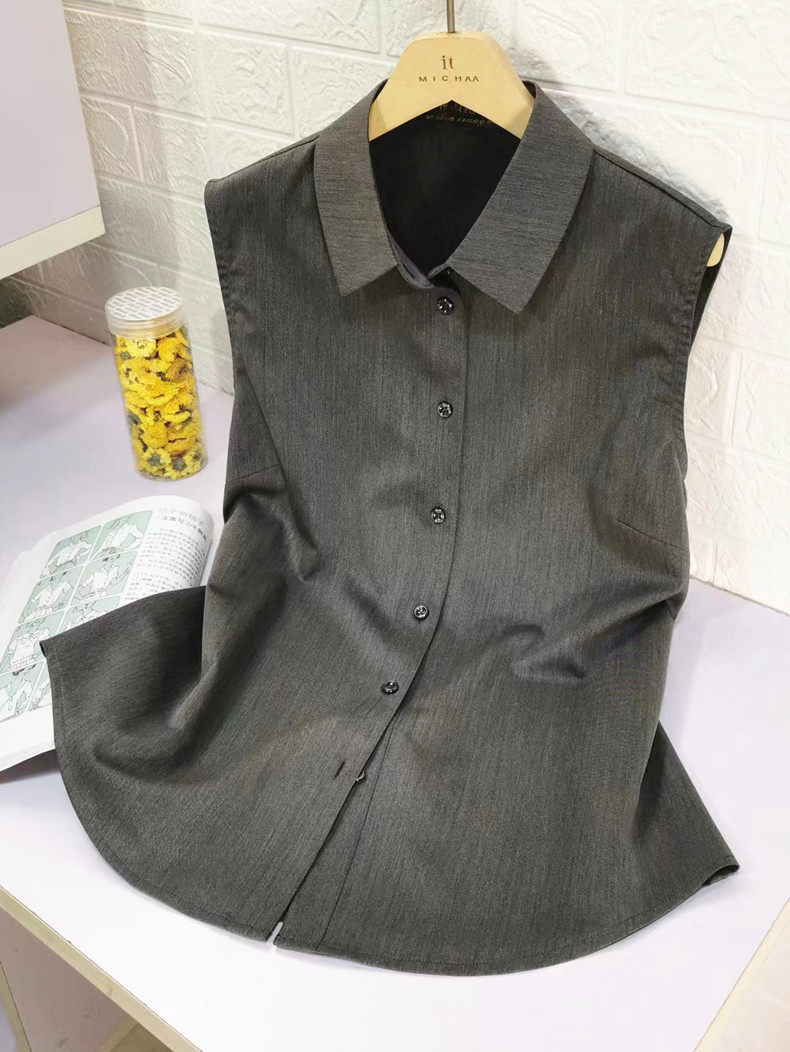 新款单穿内搭无袖衬衫四季叠搭神器打底衫百搭女衬衣领女背心上衣,淘宝优惠券,粉丝福利购,淘宝优惠卷