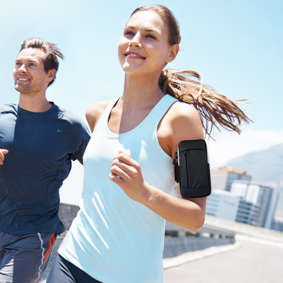 Sports and running mobile phone arm bag, lightweight and unisex