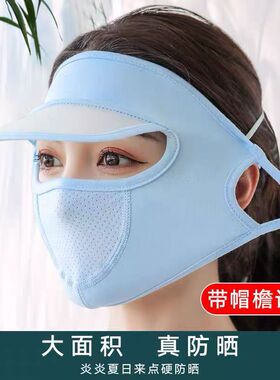 夏季全脸口罩女士防晒冰丝面罩