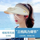 Women's summer fan sun protection hat with large brim