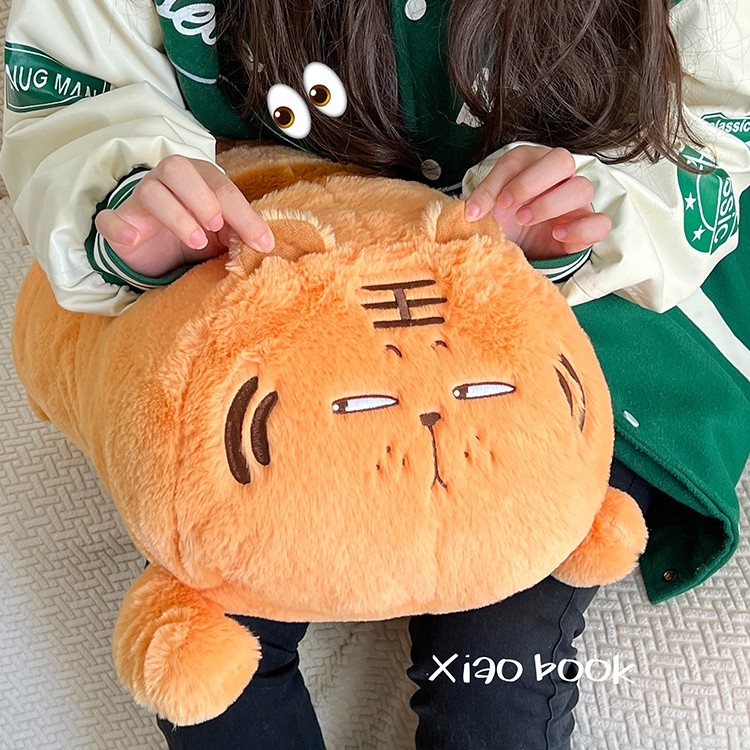 软萌老虎兔子玩偶恐龙睡觉抱毛绒玩具布娃娃女生公仔抱枕生日礼物 - 图0