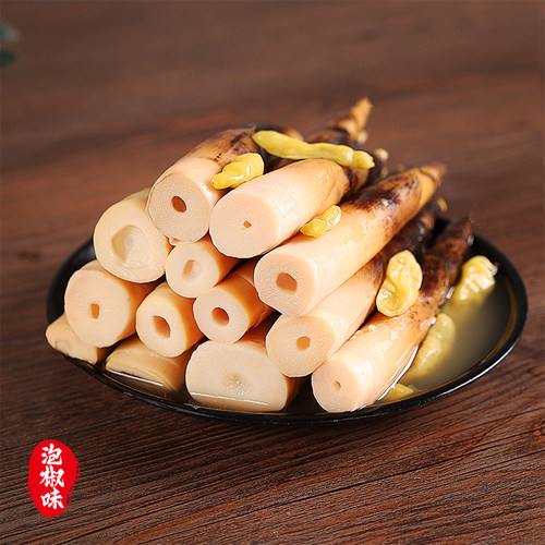 宝食手剥笋开袋即食网红泡椒酸辣脆笋尖低脂低卡竹笋解馋小零食 - 图0