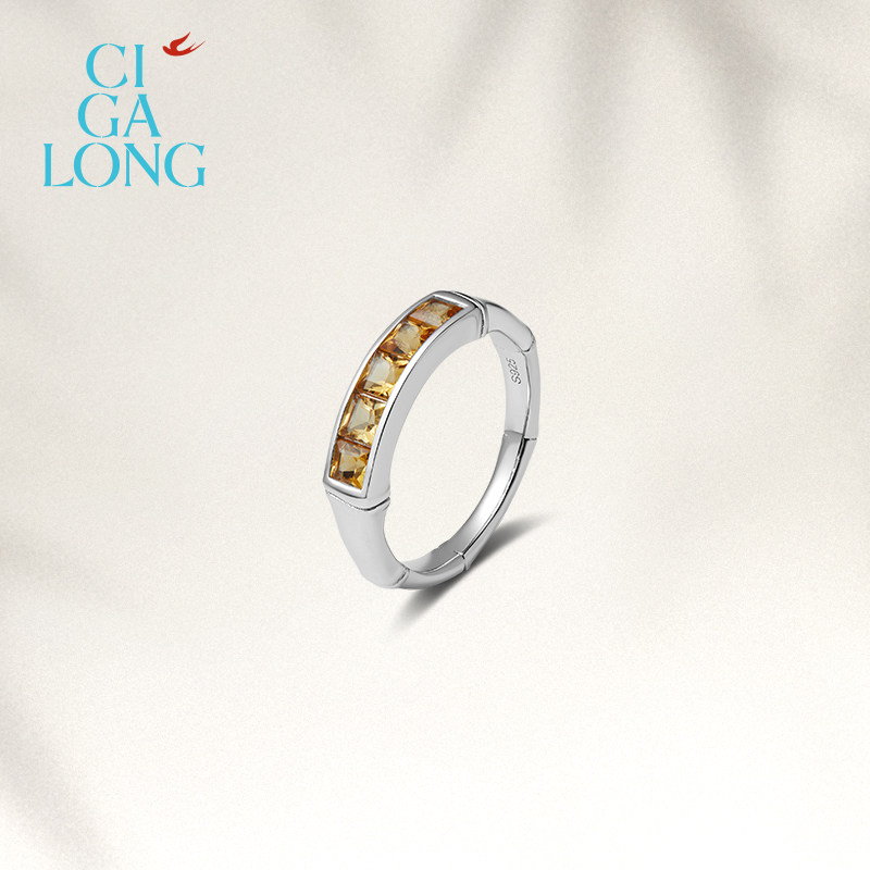 [新品]CIGALONG龙梓嘉赏竹黄水晶戒指耳钉原创新中式珠宝新年礼物,淘宝优惠券,粉丝福利购,淘宝优惠卷