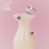 CIGALONG ice blue camellia ring
