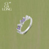 New product purchase coupons CIGALONG Long Zijia Butterfly Amethyst Necklace Earrings Ring Chinese Jewelry