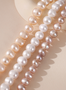 天然淡水珍珠8mm手链S925银