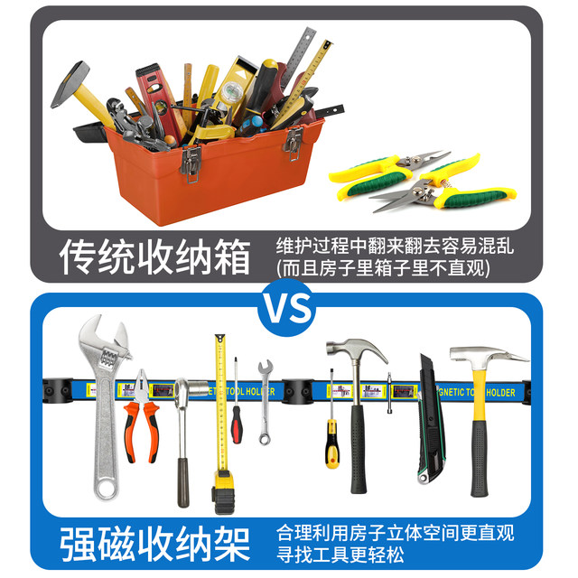 Strong magnetic tool holder storage rack auto repair magnetic rack