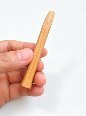 纯手工制作烟斗竹压棒实心竹枝打磨抛光竹把件竹制品