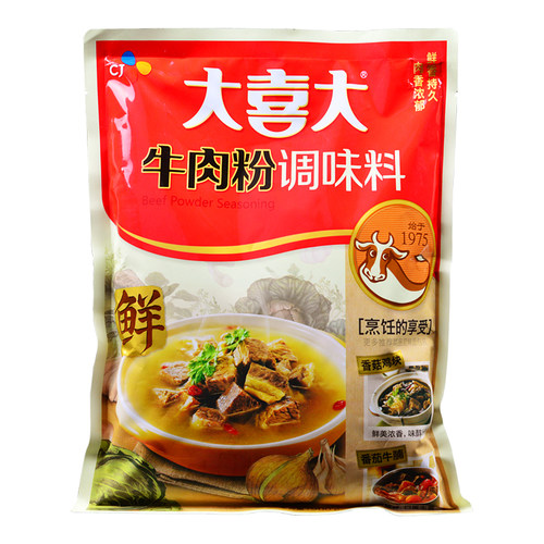 官方授权大喜大牛肉粉900g韩国增鲜调料麻辣烫牛肉味商用火锅韩式 - 图0
