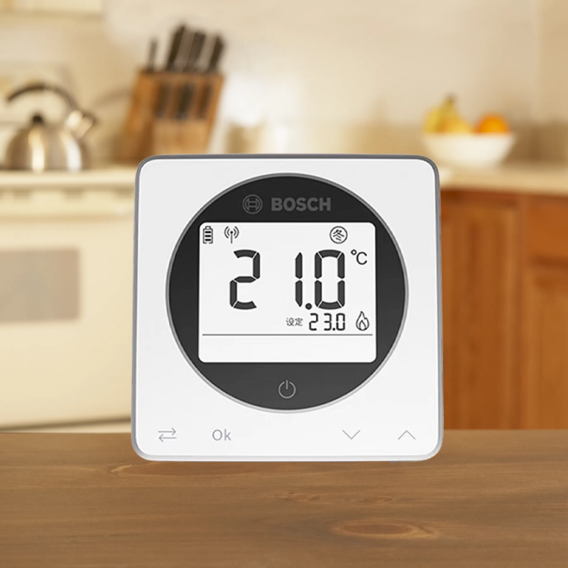 德国博世有线无线燃气壁挂炉温控器编程OR80调节采暖控制器 MR100 - 图0