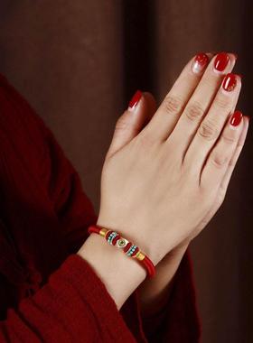 生肖本命年红绳纯手工红绳手链金刚结属兔龙鸡鼠护身符手环女男