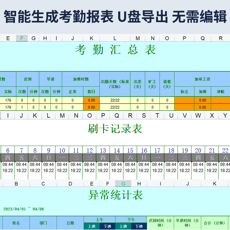 科密FZ01考勤机员工上下班打卡机指纹人脸识别面部智能云刷脸上班卡机考勒机签到机扫脸企业微信远程异地打卡 - 图0